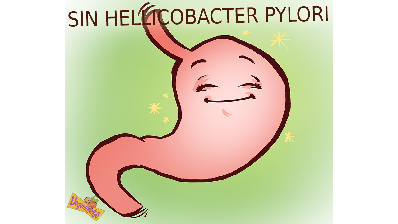 Estomago Feliz Sin Hellicobacter Pylori, Ilustración de David Cavernario